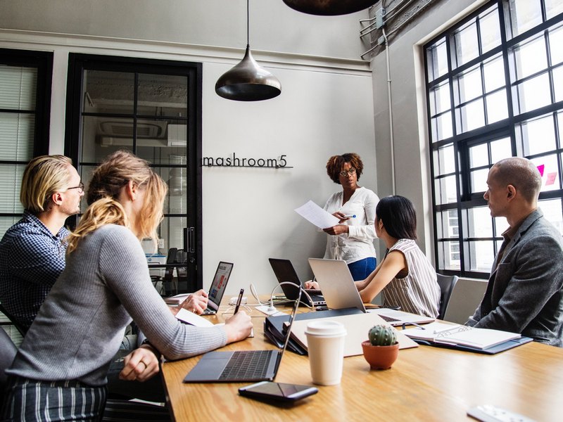 Picture of a meeting in a conference room